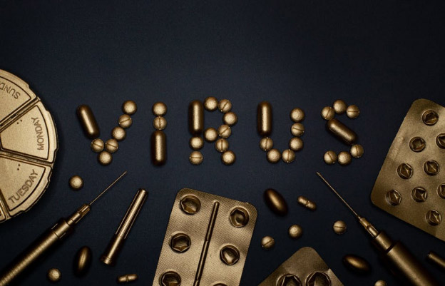 A picture containing pills to counter virus